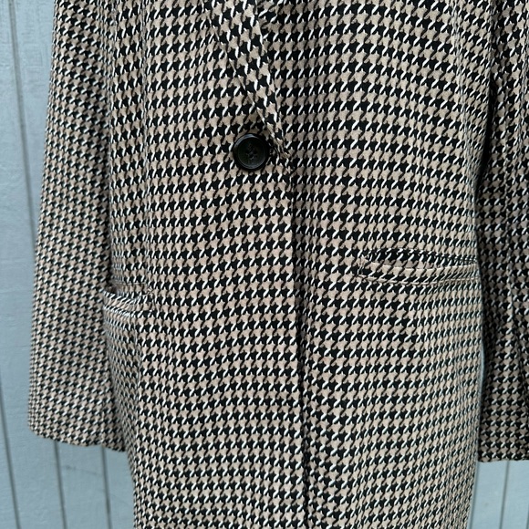 Sanctuary Taupe, Black and White Houndstooth Duster Coat - Picture 6 of 9